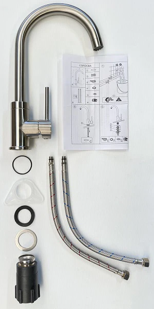 Grifo mezclador alto CORDOBA inox - Image 4